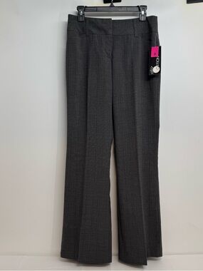 NWT First Option Womens Pants Size 8 Gray Trousers Slacks Belt Loop